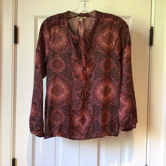 Lucky Brand Tops - Lucky Brand Peasant Boho Top Sz S